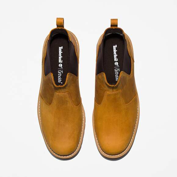 TIMBERLAND MEN\'S 10 REDWOOD FALLS MID CHELSEA BOOT WHEAT NIB main image 5